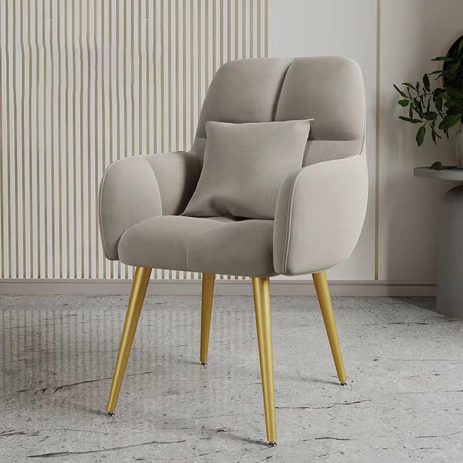 Amazon｜YJFFQ ダイニングチェア デスクチェア キャスター無し 疲れ